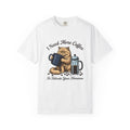 Cranky Cat T-Shirt Cat Latte Gift Women Old School T-Shirt Grumpy Cat T-Shirt Cat Fan Feline T-Shirt Coffee Graphic Doodle T-Shirt T-Shirt