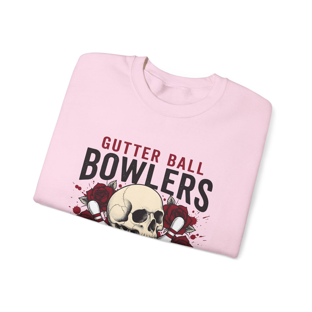 Skull Bowling Pins Sweatshirt Bowling Humor Gift Women Tattoo Sweatshirt Bowling Pin Sweatshirt Bowling Fan Traditional Sweatshirt Funny Graphic Vintage Roses