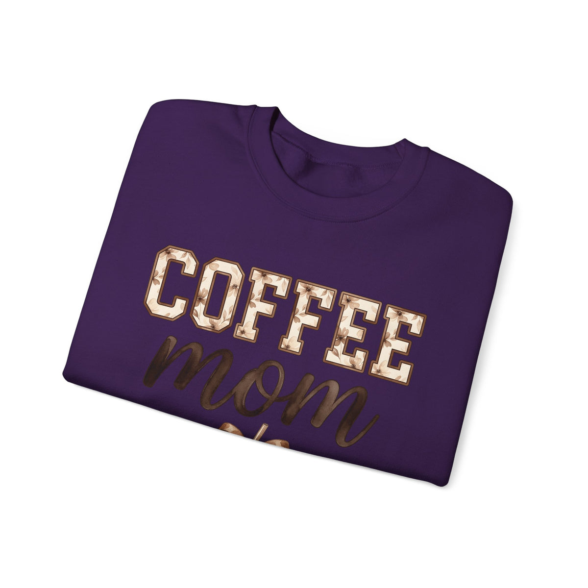 Iced Latte Cup Sweatshirt Moms Café Gift Women Painted Sweatshirt Coffee Cup Sweatshirt Mom Fan Hand Painted Sweatshirt Coffee Shop Graphic Classic Sash Sweatshirt