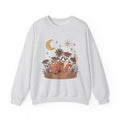 Sleeping Cow Sweatshirt Cowgirl Western Gift Women Boho Sweatshirt Cow Sweatshirt Rancher Fan Hippie Sweatshirt Rodeo Graphic Vintage Wildflowers Sweatshirt