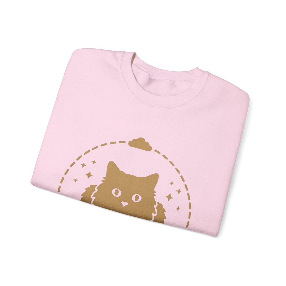 Soft Cat Cat Pet Gift Simple Kitten Cat Fan Minimalist Animal Contemporary Sparkles Sweatshirt