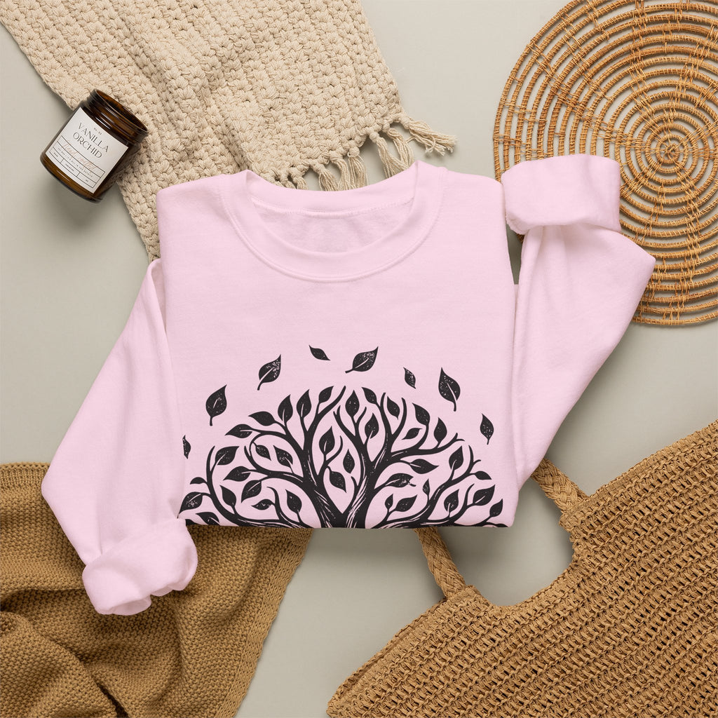 Tree Life Sweatshirt Nature Occult Gift Women Free Spirit Sweatshirt Arboreal Sweatshirt Environmental Enthusiast Bohemian Sweatshirt Mystical Graphic Sleek