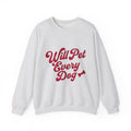 Puppy Phrase Sweatshirt Dog Pets Gift Women Comic Sweatshirt Puppy Sweatshirt Dog Fan Cartoon Sweatshirt Animal Graphic Old School Dog Bone Sweatshirt