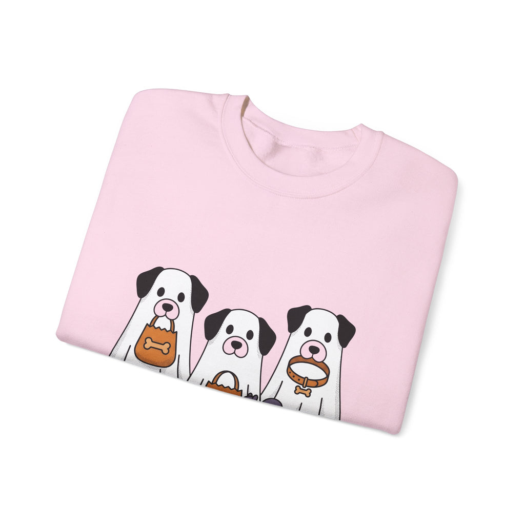 Phantom Puppies Halloween Pet Owner Gift Comic Ghost Dogs Spooky Fan Cartoon Dog Mom Sweatshirt