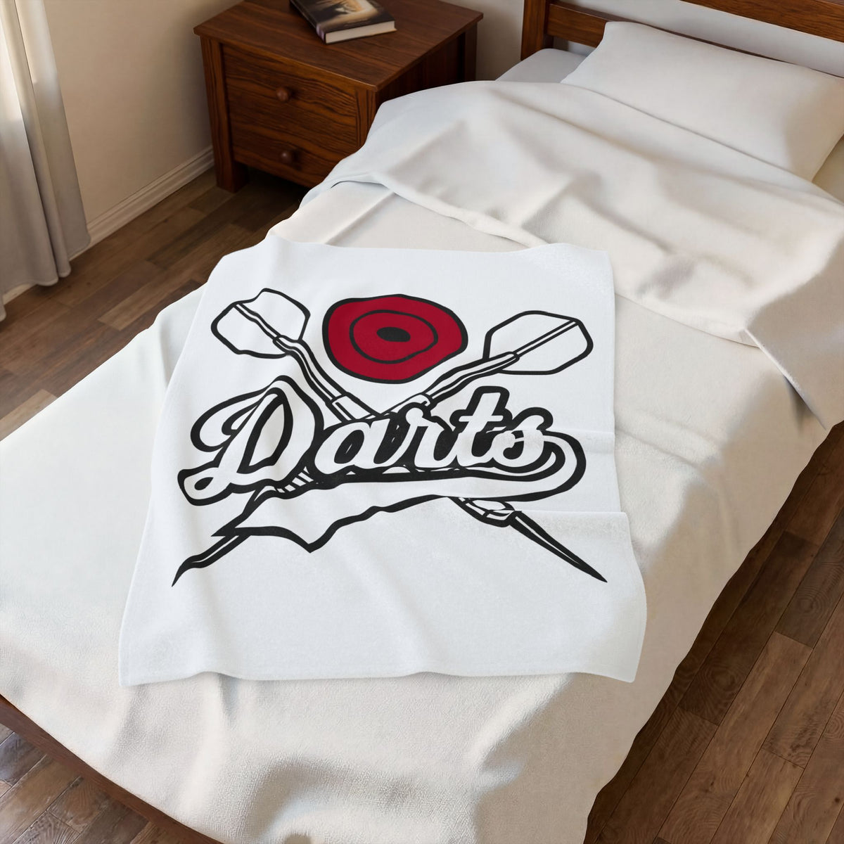 Dart Target Blanket Darts Bar Gift Women Bold Graphic Blanket Dartboard Blanket Darter Fan Graphic Design Vintage Crossed Darts Blanket