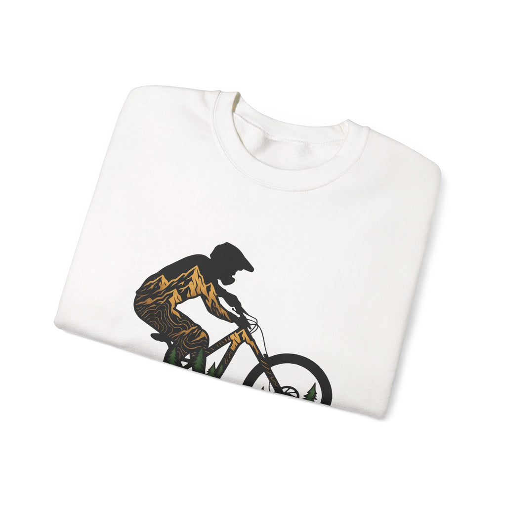 Bike Rider Sweatshirt Sports & Activities Camping Gift Women Exploration Sweatshirt Cyclist Sweatshirt Athlete Enthusiast Abstract Sweatshirt Outdoor Graphic