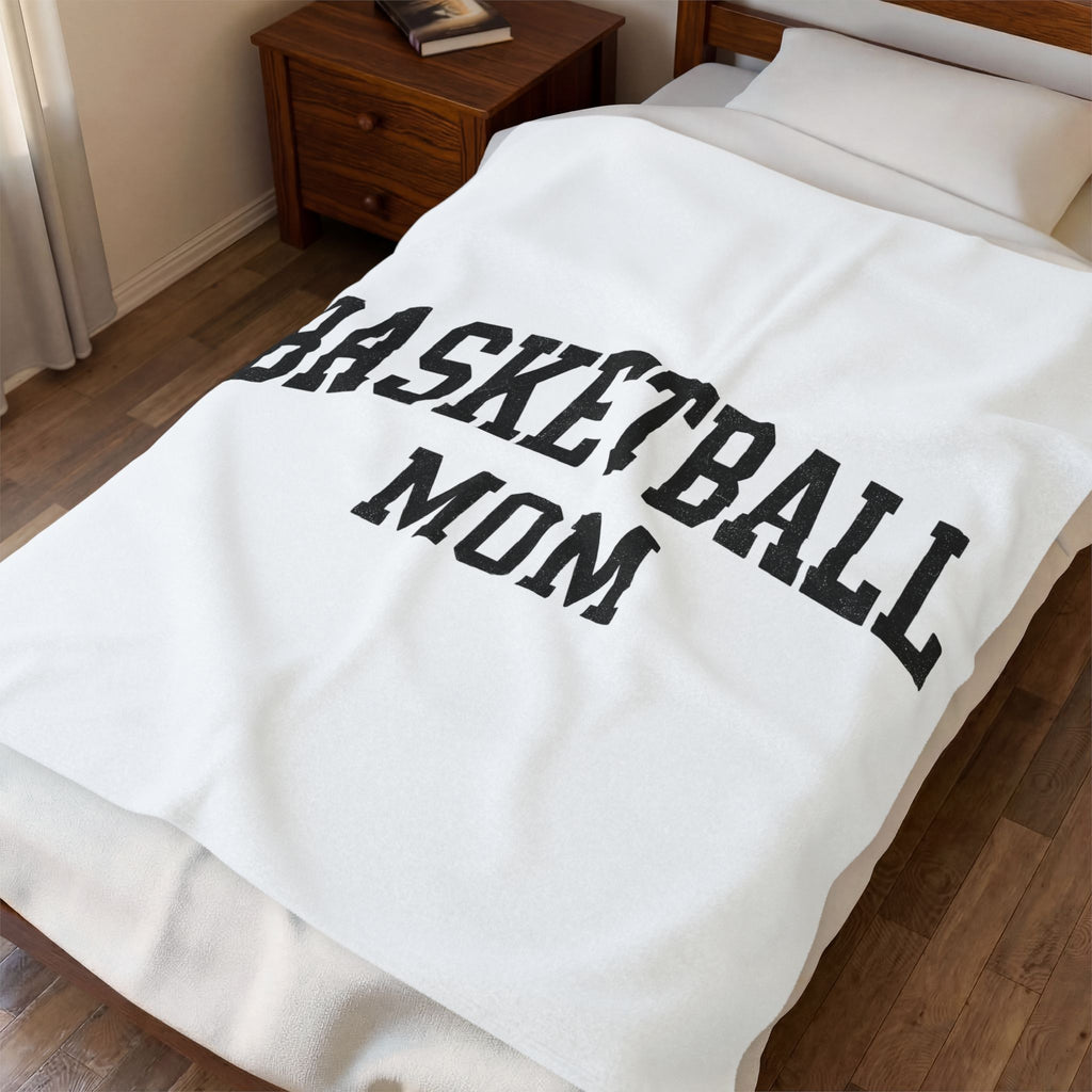 Team Text Blanket Moms Basketball Accessories Gift Women Hand Drawn Blanket Group Message Blanket Mom Fan Handdrawn Blanket Basketball Graphic Old