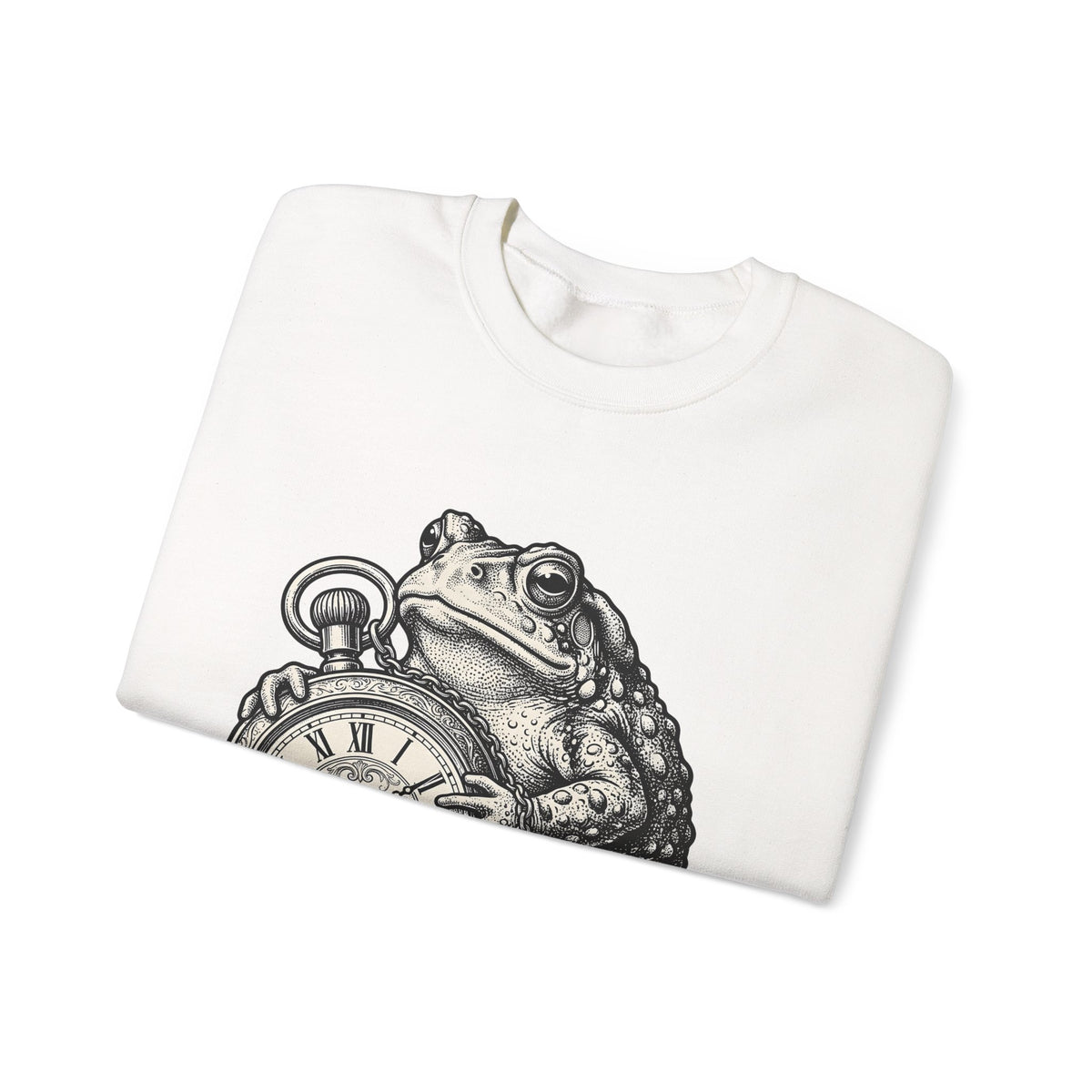 Toad Pocket Watch Sweatshirt Funny Animal Gift Women Vintage Sweatshirt Pocket Watch Sweatshirt Humor Fan Retro Sweatshirt Wildlife Graphic Hand Drawn Chain