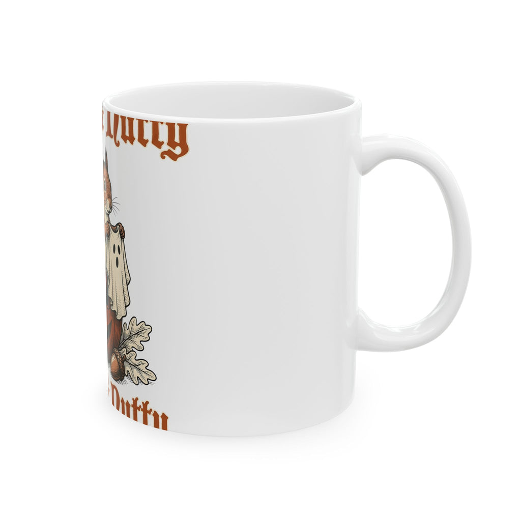 Tree Critter Pumpkin Mug Halloween Creatures Gift Women Rustic Mug Gourd Mug Spooky Fan Primitive Mug Monster Graphic Outline Seed