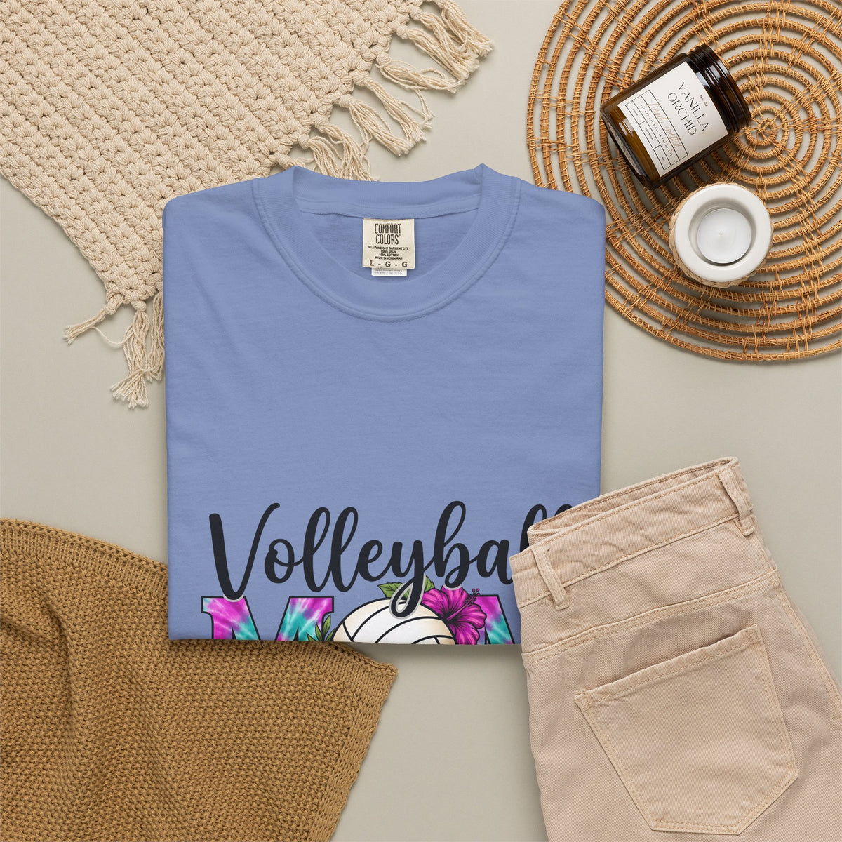Volleyball Floral T-Shirt Volleyball Mom Sports Gift Women Tie Dye T-Shirt Volleyball T-Shirt Volleyball Enthusiast Batik T-Shirt Athletic Graphic