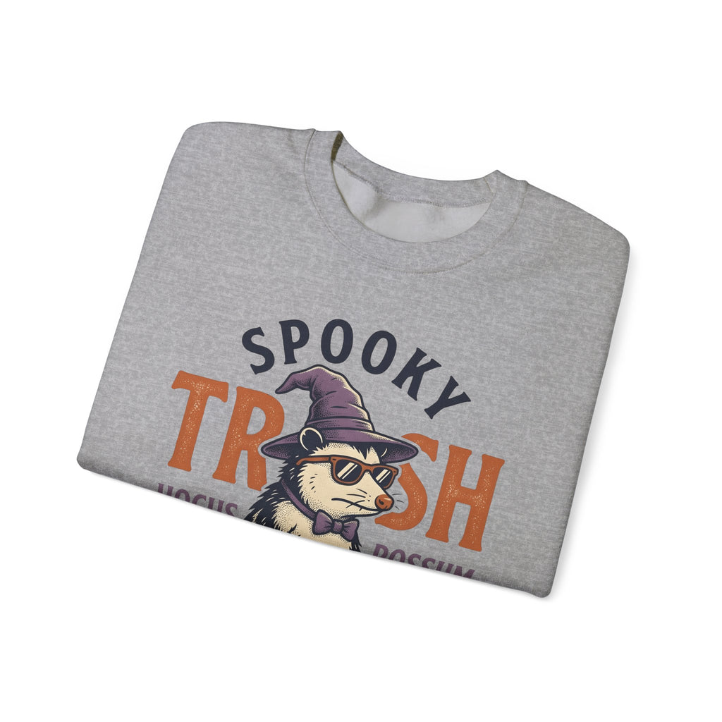 Possum Wizard Halloween Animal Gift Vintage Opossum Spooky Fan Retro Creature Hand Drawn Sweatshirt