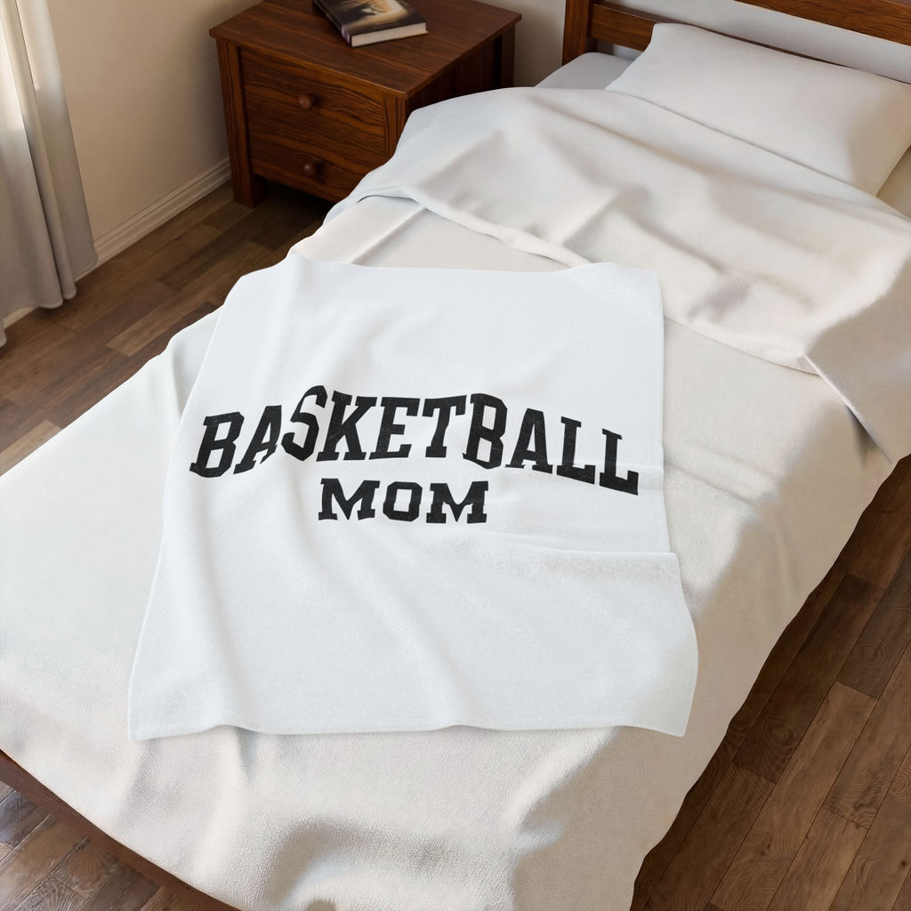 Team Text Blanket Moms Basketball Accessories Gift Women Hand Drawn Blanket Group Message Blanket Mom Fan Handdrawn Blanket Basketball Graphic Old