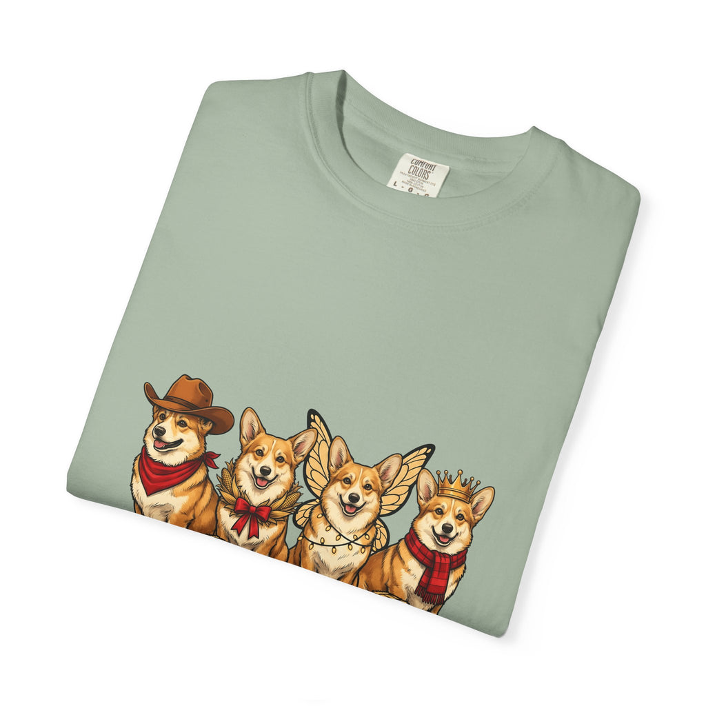 Corgi Dogs T-Shirt Dog Animals Gift Women Cartoon T-Shirt Pembroke Welsh Corgi T-Shirt Dog Fan Pet Graphic Corgi Illustration Kawaii Costumes