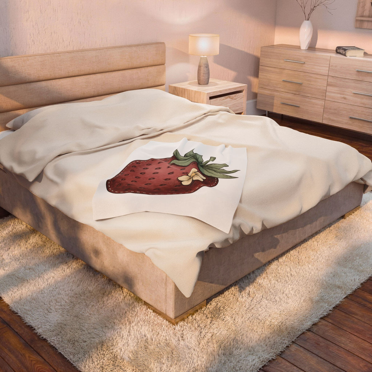 Strawberry Design Blanket Moms Harvest Gift Women Garden Blanket Fruit T-Sh