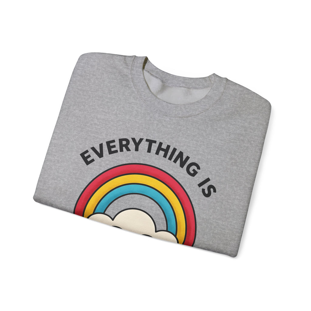 Rainbow Cloud Sweatshirt Funny Sarcasm Gift Women Bold Graphic Sweatshirt Colorful Sweatshirt Humor Fan Graphic Design Sarcastic Graphic Retro Humor Sweatshirt