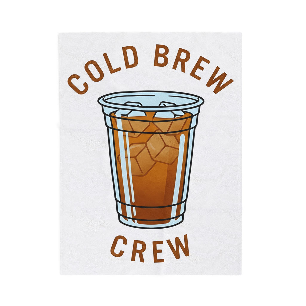 Iced Coffee Cup Blanket Coffee Cuisine Gift Women Modern Blanket Cold Brew Blanket Coffee Fan Contemporary Blanket Food Graphic Sketch Ice Cubes