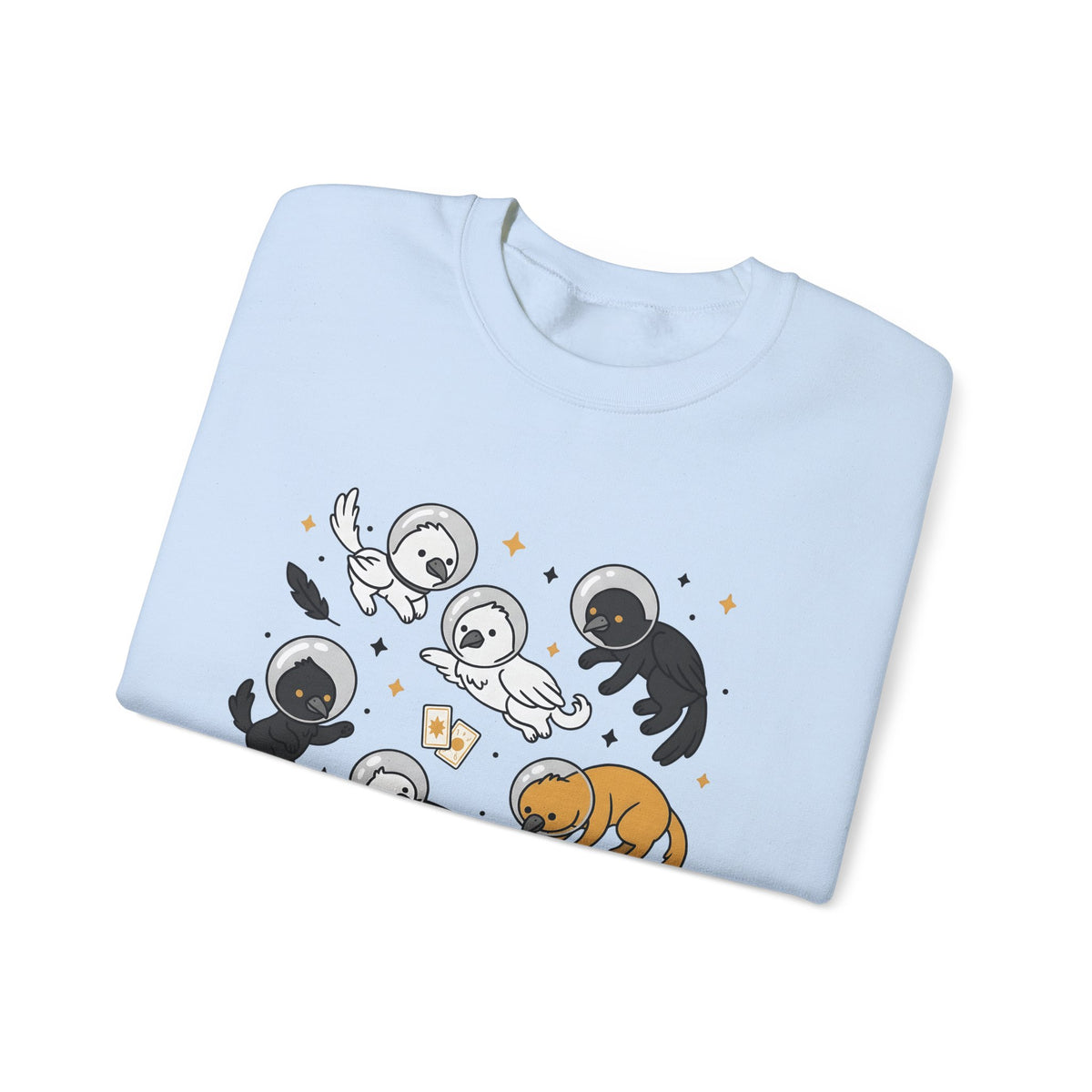 Cosmic Creature Mix Sweatshirt Funny Random Designs Beasts Gift Women Adorable Sweatshirt Monster Sweatshirt Humor Fan Cartoon Sweatshirt Creature Graphic