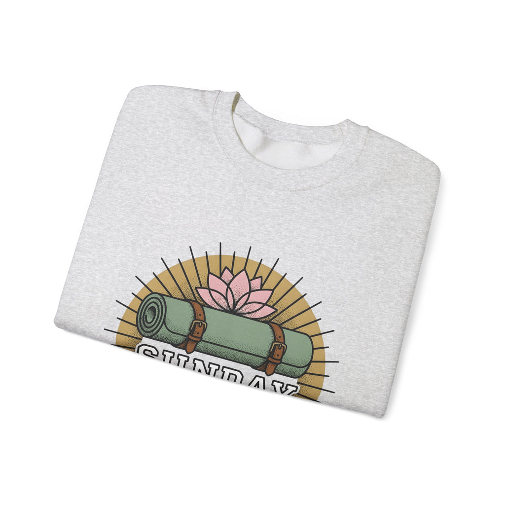 Fitness Mat Sweatshirt Pilates Lifestyle Gift Women Ethnic Sweatshirt Yoga Mat Sweatshirt Pilates Enthusiast Tribal Sweatshirt Wellness Graphic Classic Sacred