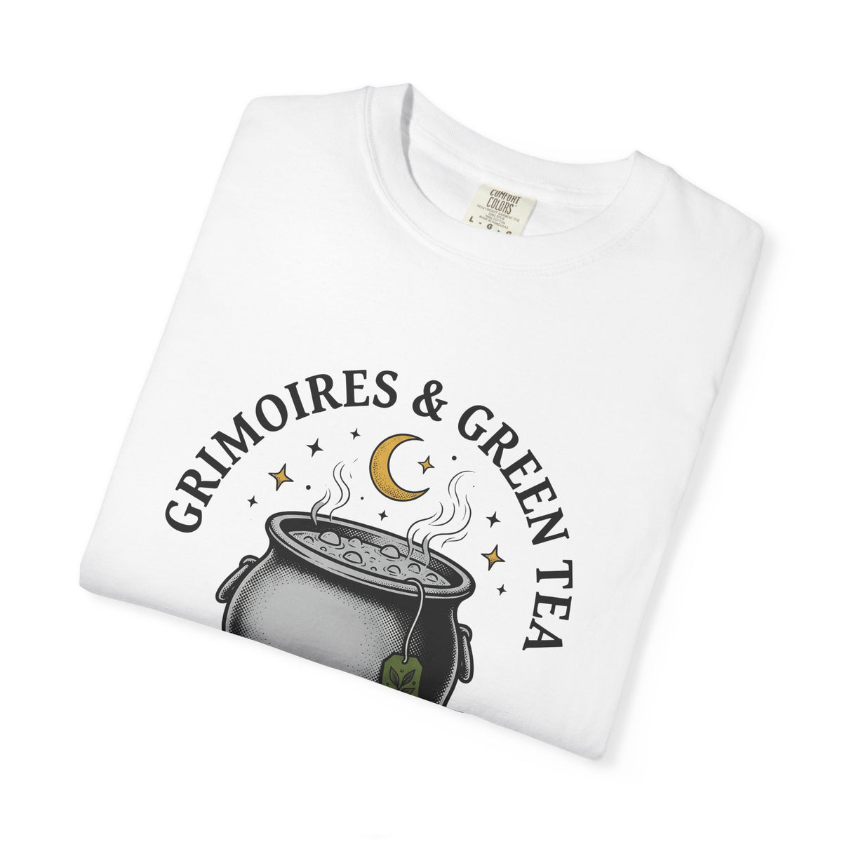 Witch Cauldron T-Shirt Boho Chic Witchcraft Gift Women Vintage T-Shirt Cauldron T-Shirt Bohemian Enthusiast Retro T-Shirt Occult Graphic Hand Drawn
