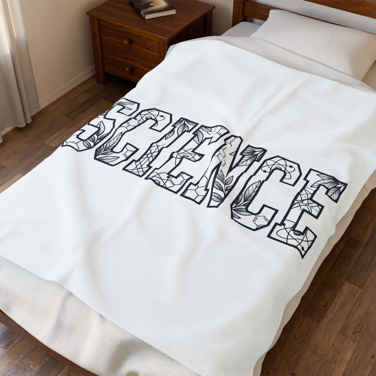 Science Illustration Blanket Science Instructor Gift Women Nature Blanket Scientific Art Blanket Scientist Enthusiast Botanical Blanket Educator