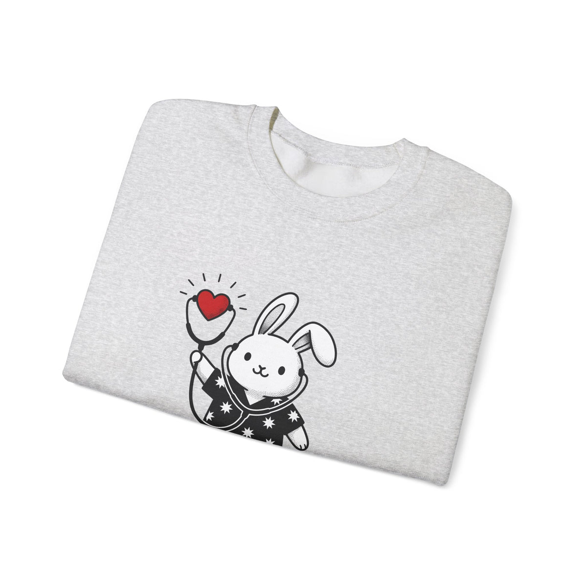 Rabbit Doctor Sweatshirt Nurses Pet Gift Women Kawaii Sweatshirt Bunny Doctor Sweatshirt