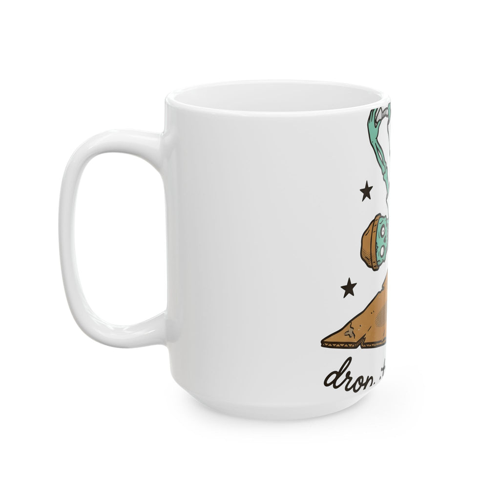 Dancing Skeleton Mug Halloween Ballet Gift Women Comic Mug Skeleton Mug Horror Fan Spooky Mug Dance Graphic Vintage Sparkles Mug