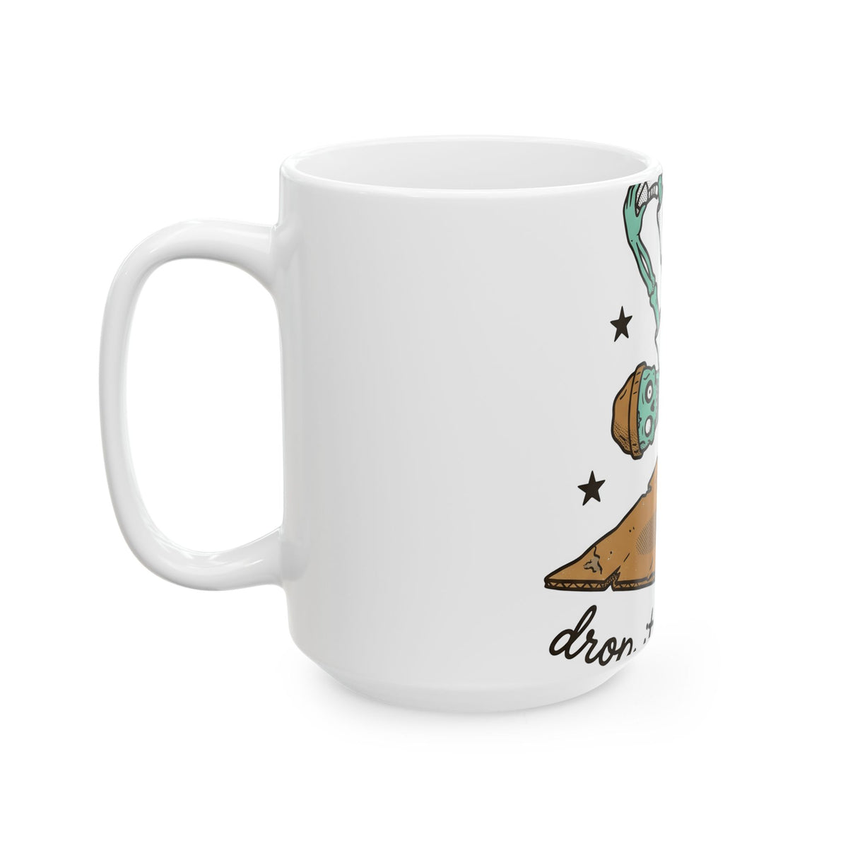 Dancing Skeleton Mug Halloween Ballet Gift Women Comic Mug Skeleton Mug Horror Fan Spooky Mug Dance Graphic Vintage Sparkles Mug
