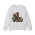 Wiener Dog Sweatshirt Christmas Creatures Gift Women Old School Sweatshirt Dachshund Sweatshirt Holiday Fan Retro Sweatshirt Animal Graphic Doodle Motorbike
