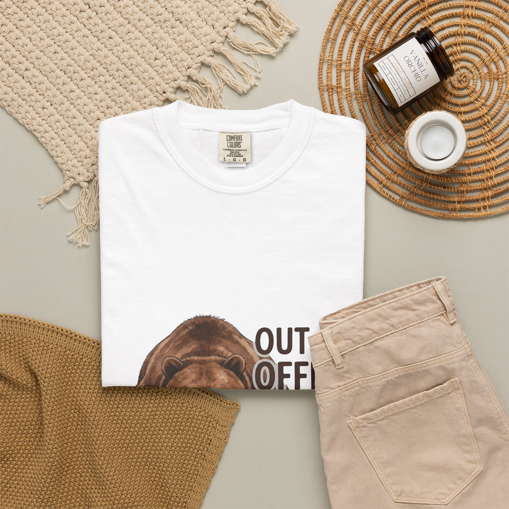 Brown Bear T-Shirt Bear Pet Gift Women Sketch T-Shirt Grizzly T-Shirt Bear Fan Ursine T-Shirt Animal Graphic Comic Sleep T-Shirt