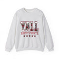 Bloom Varsity Initials Sweatshirt 4th Of July Independence Gift Women Heavy Sweatshirt Varsity Jacket Sweatshirt Patriotic Fan Grunge Sweatshirt Freedom