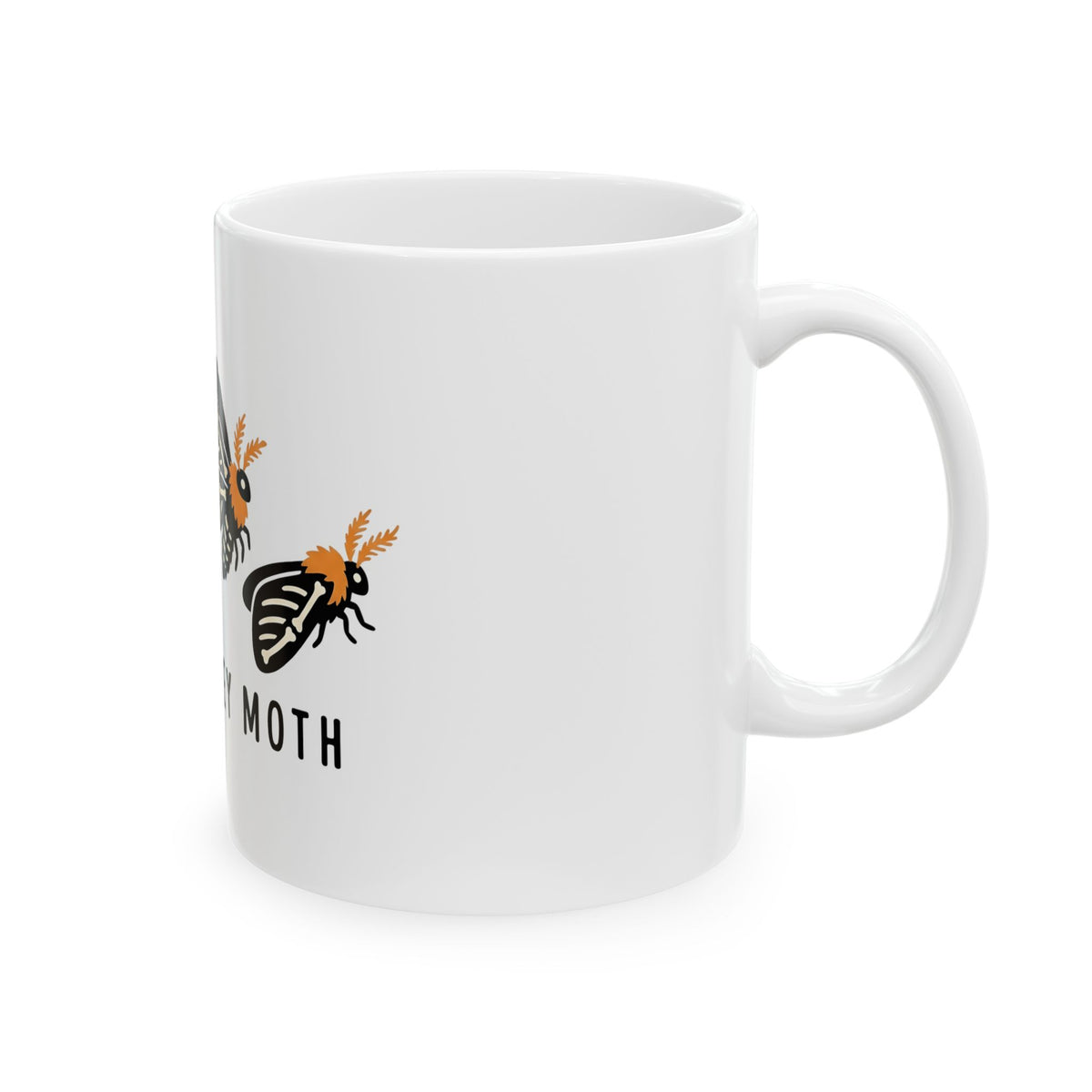 Skeleton Butterfly Mug Halloween Critter Gift Women Pop Art Mug Butterfly Mug Spooky Fan Retro Mug Creature Graphic Cartoon Amber