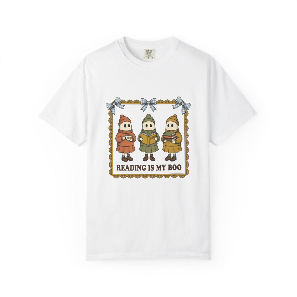 Phantom Reader T-Shirt Teachers Fright Gift Women Adorable T-Shirt Bookworm T-Shirt Educator Enthusiast Cute T-Shirt Horror Graphic Classic