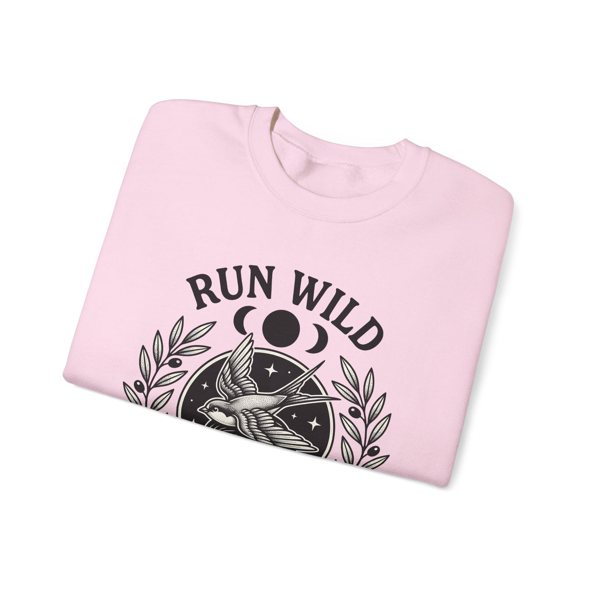 Female Bird Illustration Sweatshirt Sports Activities Jogging Gift Women Hippie Sweatshirt Bird Sweatshirt Athlete Enthusiast Bohemian Sweatshirt Runner