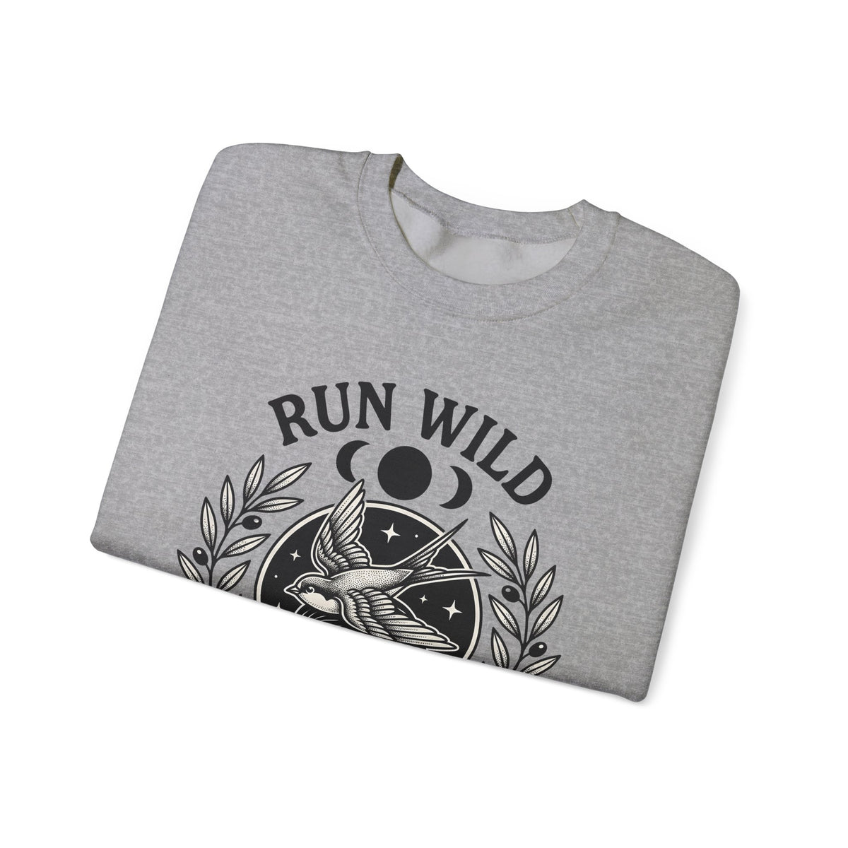 Female Bird Illustration Sweatshirt Sports Activities Jogging Gift Women Hippie Sweatshirt Bird Sweatshirt Athlete Enthusiast Bohemian Sweatshirt Runner