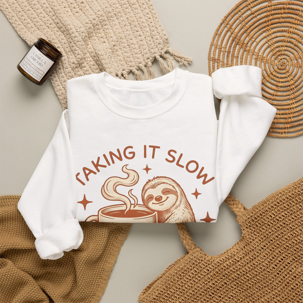 Sloth Latte Cup Sweatshirt Coffee Pets Gift Women Cartoon Sweatshirt Sweatshirt Sweatshirt Coffee Fan Coffee Cup Sweatshirt Animal Graphic Hand Drawn Twinkles Sweatshirt