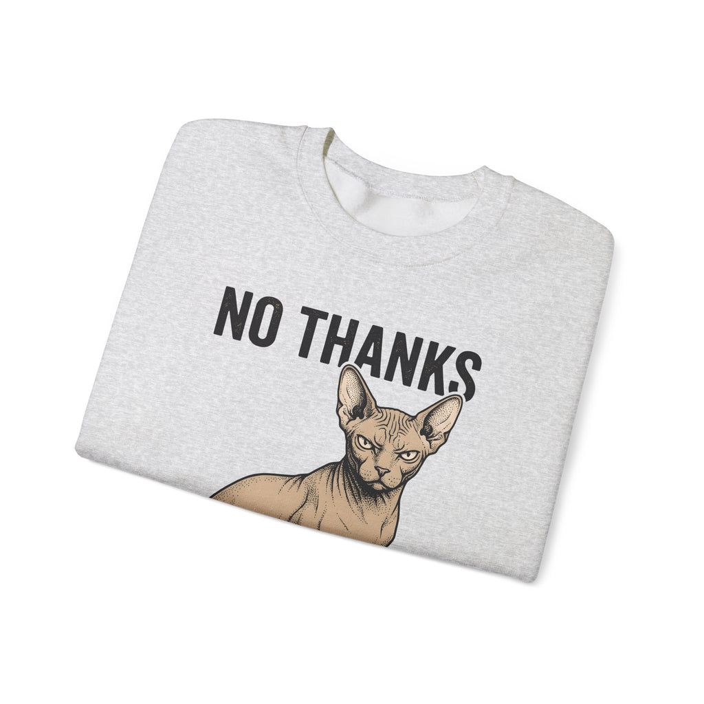 Sphynx Feline Sweatshirt Cat Creatures Gift Women Line Art Sweatshirt Cat Sweatshirt Cat Fan Illustration Graphic Hand Drawn Mood Sweatshirt