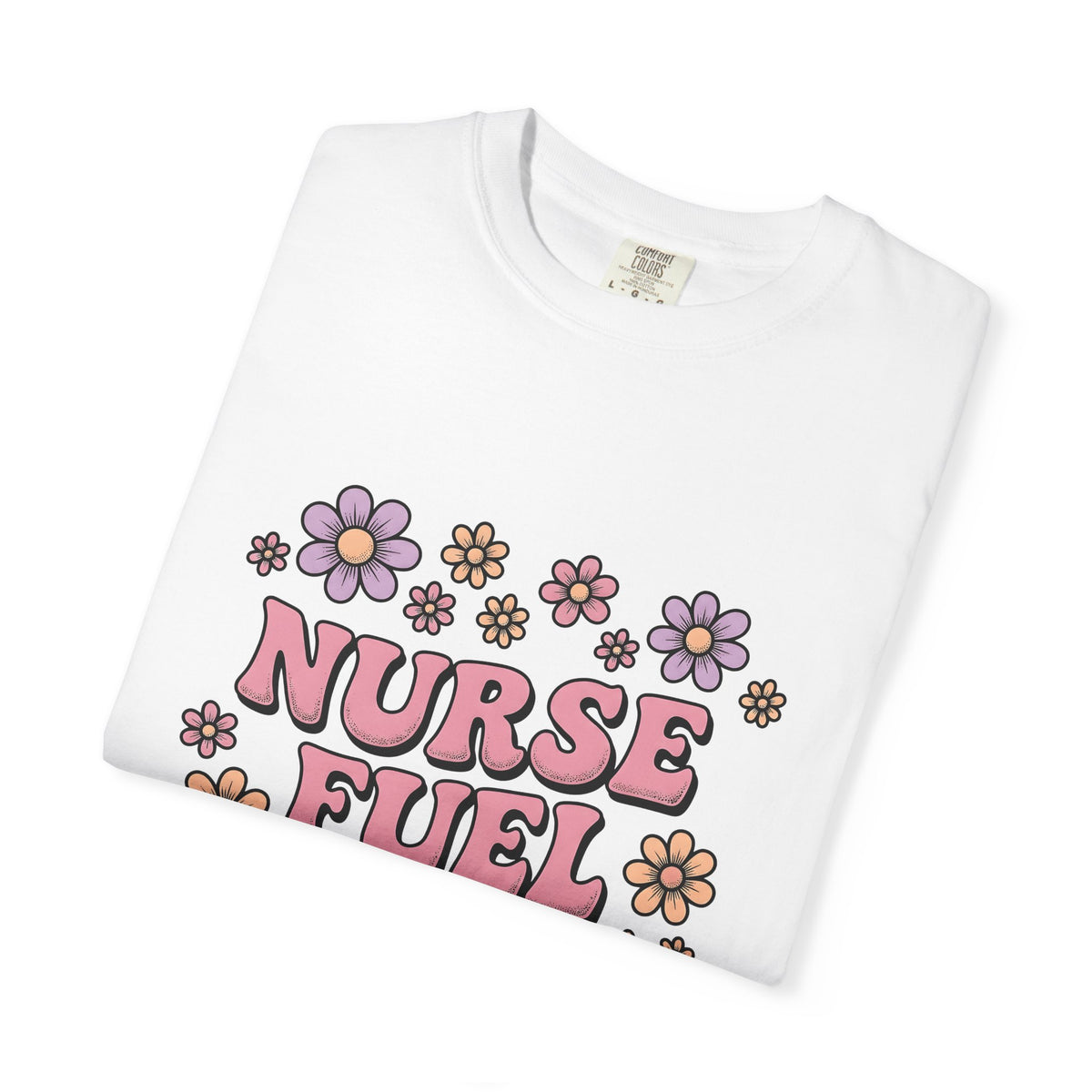 Flower Graphic T-Shirt Nurses Floral Gift Women Groovy T-Shirt Illustration T-Shirt Nurse Enthusiast Psychedelic T-Shirt Botanical Graphic Floral