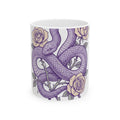 Snake Flower Mug Halloween Horror Gift Women Neo Traditional Mug Rafflesia Mug Spooky Fan Tattoo Mug Macabre Graphic Old School