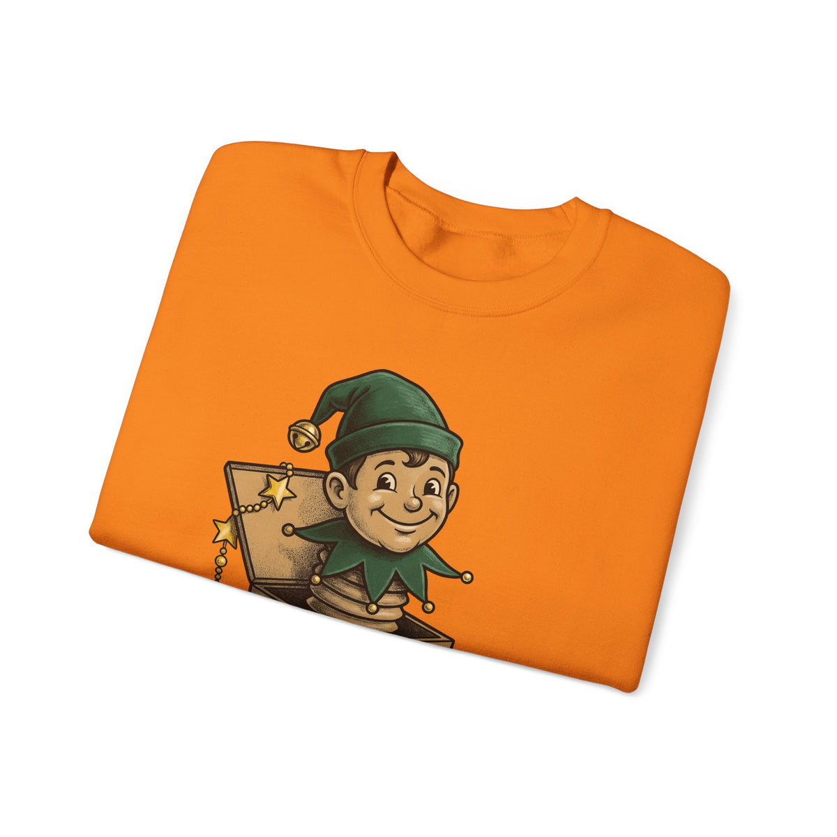 Elf Jack In The Box Christmas Holiday Gift Vintage Jack In The Box Christmas Sweatshirt