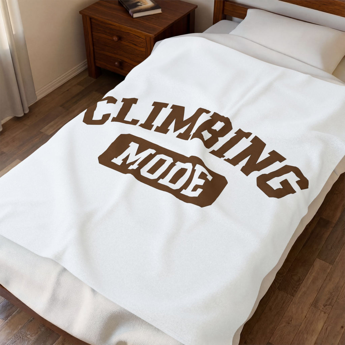 Climbing Text Blanket Climbing Fitness Gift Women Bold Blanket Boulder Blanket Climber Enthusiast Graphic Blanket Workout Graphic Retro Arched