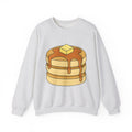Flapjack Pile Sweatshirt Desserts Brunch Gift Women Comic Sweatshirt Granola Bar Sweatshirt Pastry Fan Cartoon Sweatshirt Breakfast Graphic Simple Honey Sweatshirt