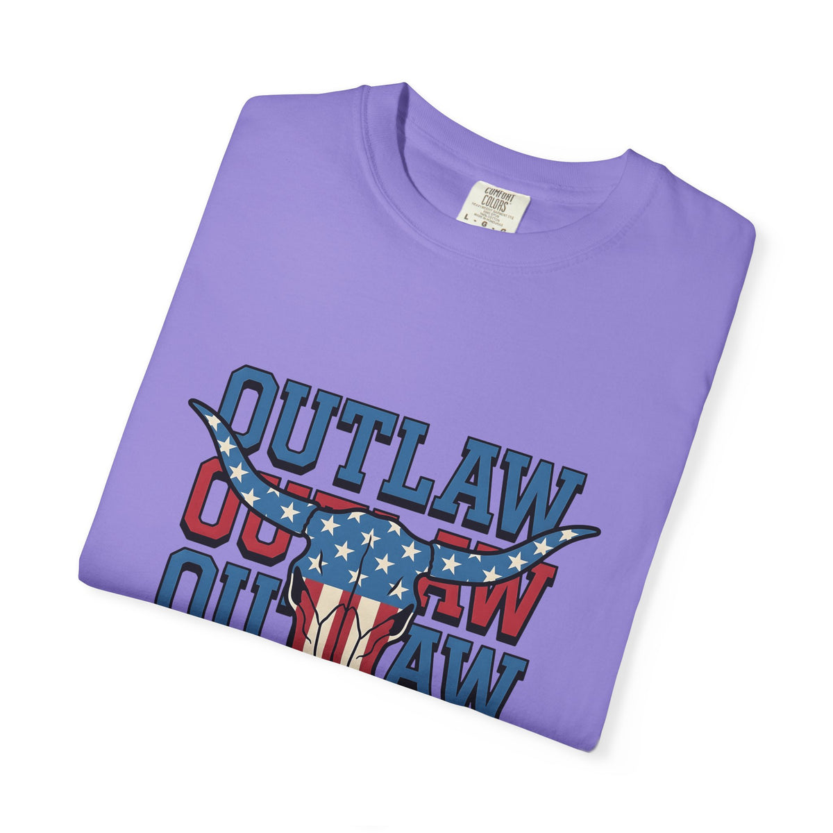 Steer Skull T-Shirt America Ranch Gift Women Freedom T-Shirt Cow Skull T-Shirt American Enthusiast Western Graphic Heritage Star Patterns T-Shirt