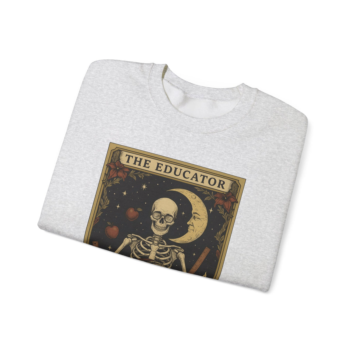 Skull Instructor Sweatshirt Teacher Dark Gift Women Retro Sweatshirt Skeleton Sweatshirt Educator Enthusiast Vintage Sweatshirt Gothic