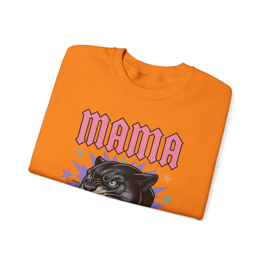 Panther Head Sweatshirt Moms Animal Gift Women Bold Sweatshirt Leopard Sweatshirt Mother Fan Graphic Design Illustration Retro Stars Sweatshirt