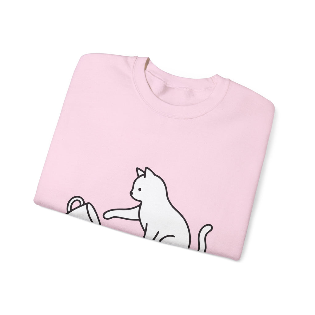 Cat Sweatshirt Cat Joke Gift Women Simple Sweatshirt Kitten Sweatshirt Feline Fan Cat Sweatshirt Humor Graphic Sketch Sweatshirt Sweatshirt