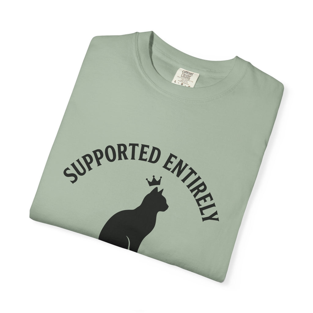 Cat Outline T-Shirt Cat Animal Gift Women Simple T-Shirt Kitten T-Shirt Cat Fan Feline T-Shirt Creature Graphic Retro Tiara T-Shirt