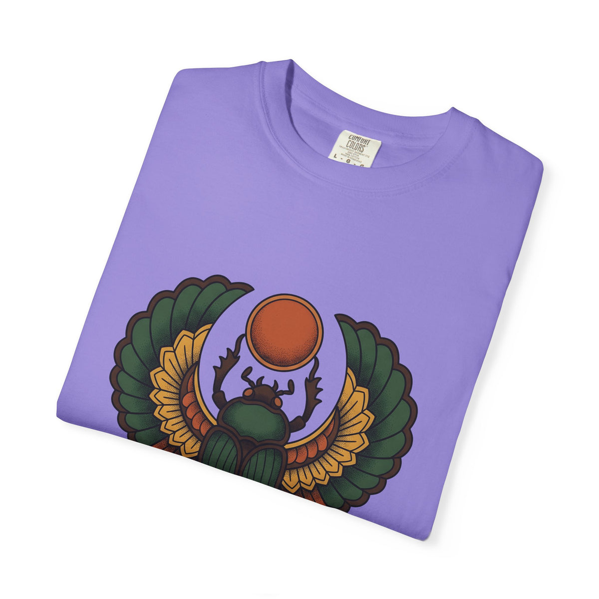 Beetle Bug T-Shirt Boho Chic Chakra Gift Women Minimalist T-Shirt Scarab T-Shirt Bohemian Enthusiast Simple T-Shirt Energy Graphic Hand Drawn Sun