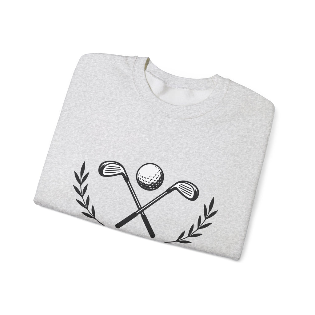 Golf Clubs Golf Camping Gift Simple Golfing Golfer Enthusiast Minimalist Outdoor Retro Golf Ball Sweatshirt