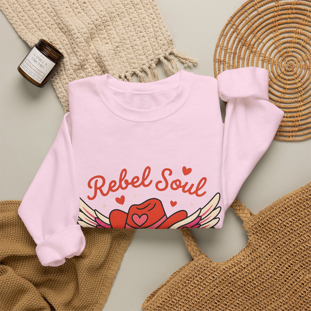 Cowgirl Hat Insignia Sweatshirt Cowgirl Frontier Gift Women Caricature Sweatshirt Hat Badge Sweatshirt Rodeo Fan Cartoon Sweatshirt Pioneer Graphic Old School