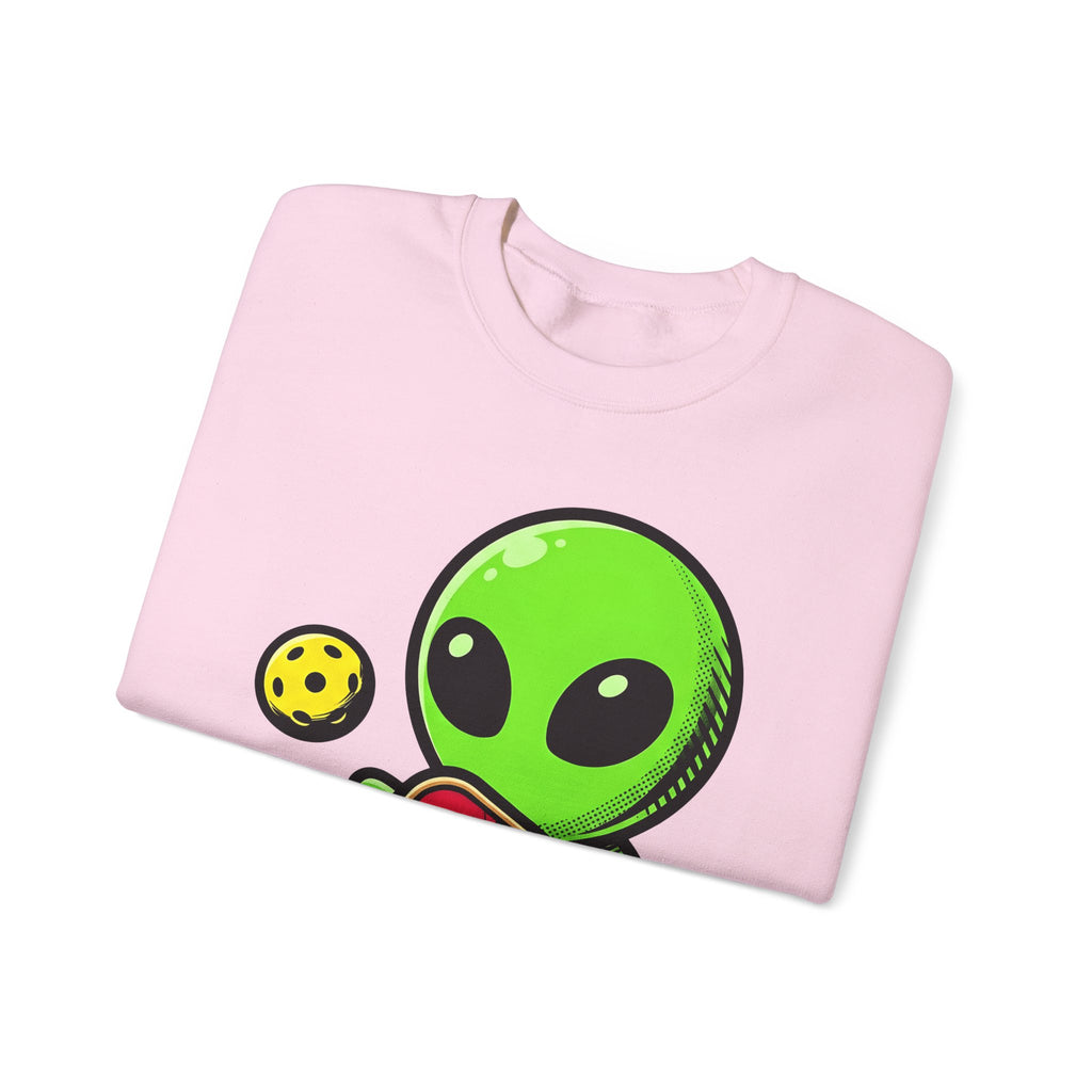 Alien Pickleball Sweatshirt Pickleball Humor Gift Women Cute Sweatshirt Alien Pickleball Sweatshirt Pickleball Fan Kawaii Sweatshirt Comedy Graphic Cartoon